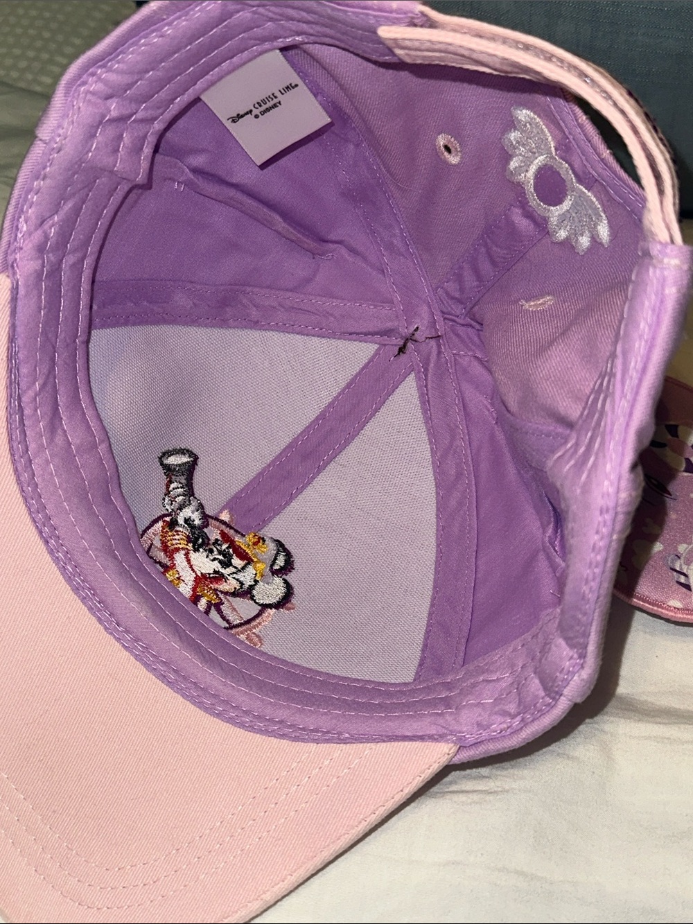 Like New! Minnie Mouse Disney Cruise Ear Girls Baseball Hat - Picture 4 of 5